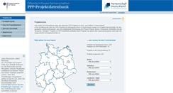 Desktop Screenshot of ppp-projektdatenbank.de